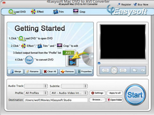 4Easysoft Mac DVD to AVI Converter