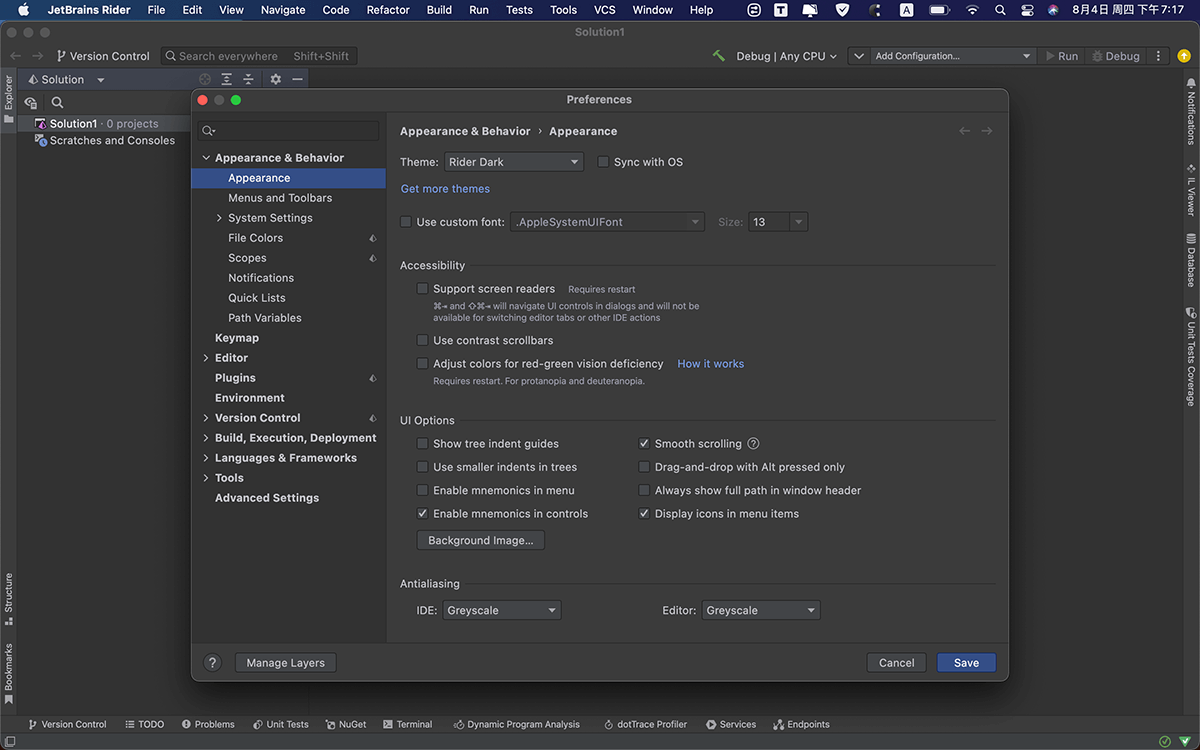 JetBrains Rider 2020.1 for Mac