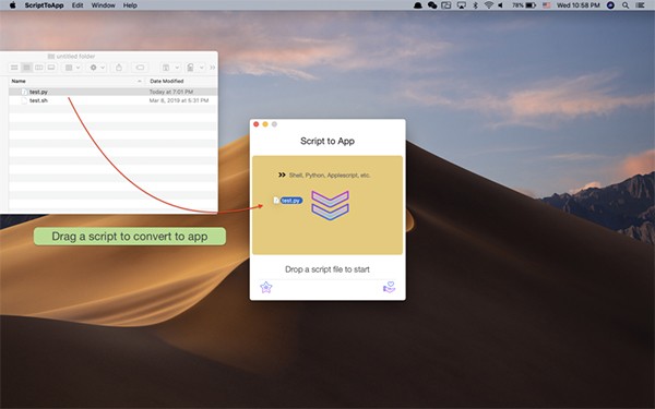 ScriptToApp mac