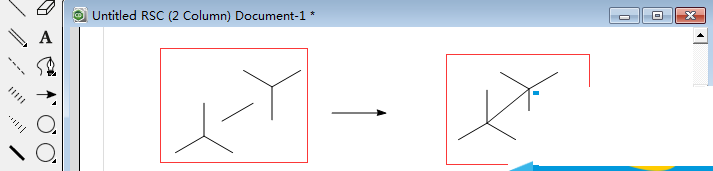 使用ChemDraw绘制出纽曼Newman结构实例的具体步骤