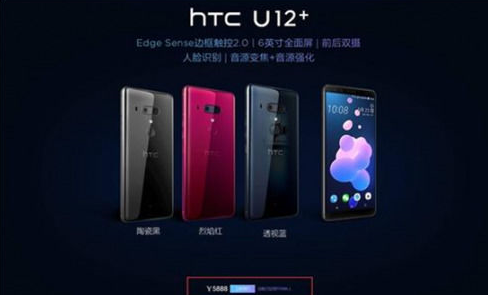 HTC U12+上架京东：当前预约人数达1万