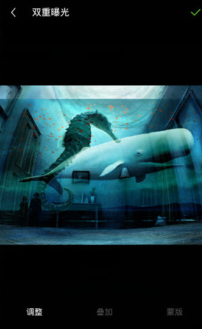 理理相册中设置双重曝光特效的图文教程