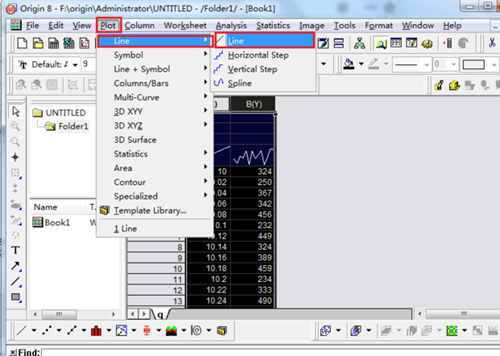 origin设置平滑曲线的简单教程