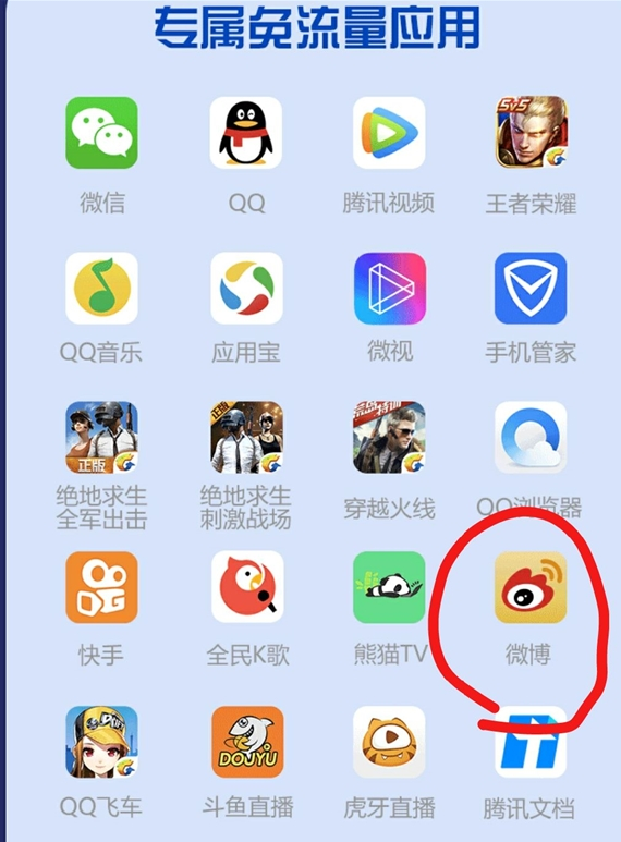 腾讯王卡上线免流app：大家可以随意刷微博了