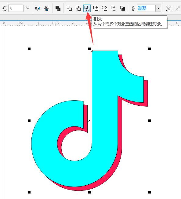 利用CorelDRAW制作抖音LOGO的小妙招