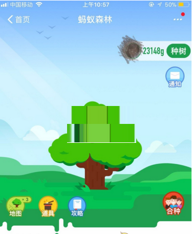 在支付宝蚂蚁森林中代他人收绿色能量的方法讲解