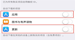 在iphone7中关闭app自动更新的具体步骤