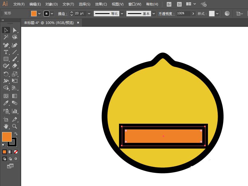 妙用ai设计矢量的BDUCK头像的秘诀分享