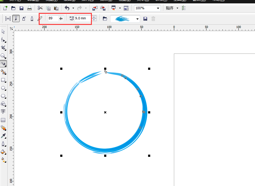 巧用cdr绘制中国风水墨圆形的小技巧