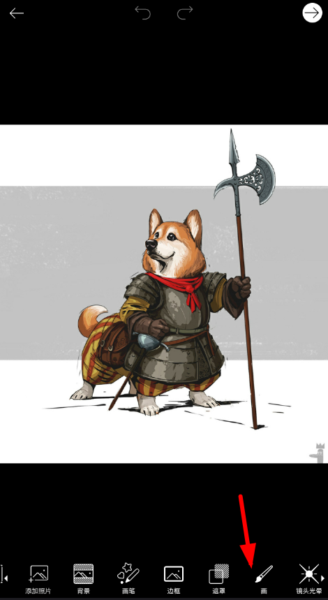 在picsart中设置遮脸圆形的图文教程