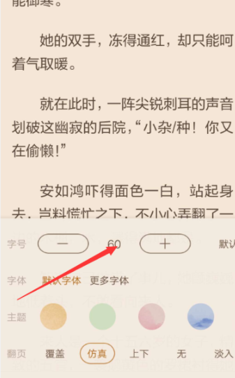 在看小说中开启自动翻页的图文教程