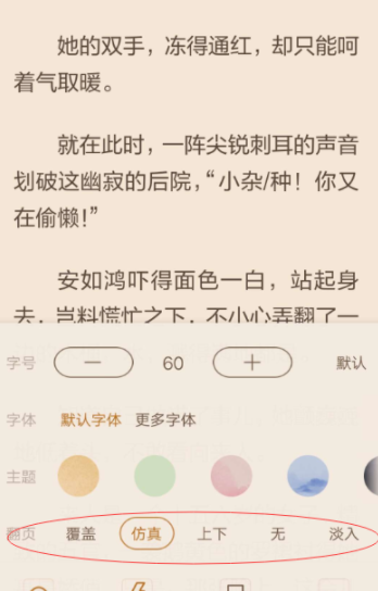 在看小说中开启自动翻页的图文教程