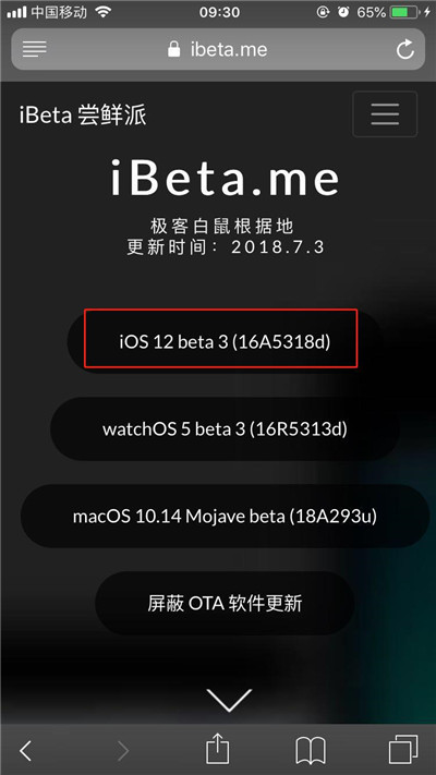 ios12beta3升级的方法介绍