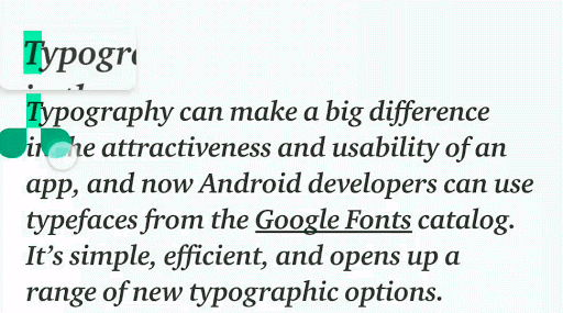 Android P新增文字放大镜功能  复制粘贴更便捷