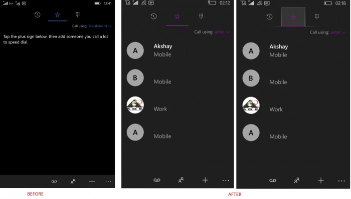 微软对Windows 10 Mobile人脉应用进行微小调整！