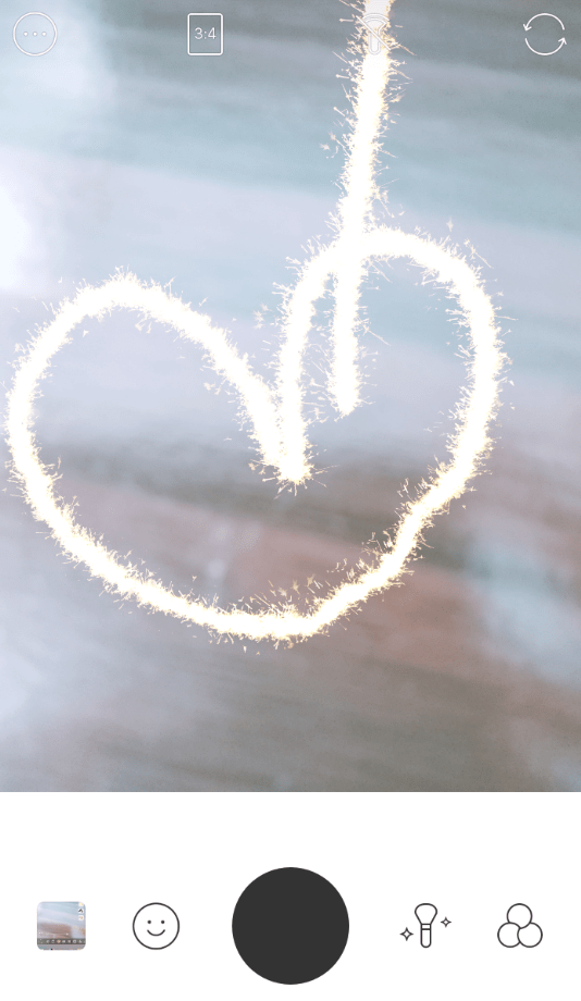 在b612咔叽中使用手绘烟火特效的图文讲解