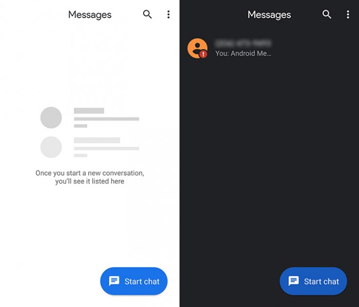 Android Messages终于正式上线Dark模式!