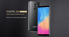 Oukitel K8 上线：搭载MTK 6750T 处理器