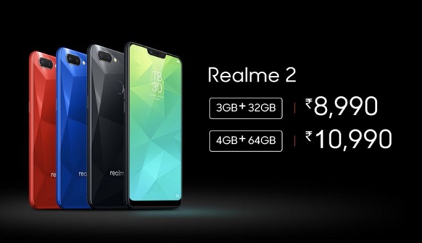 Realme 2上线：刘海屏，预装 Android 8.1 Oreo