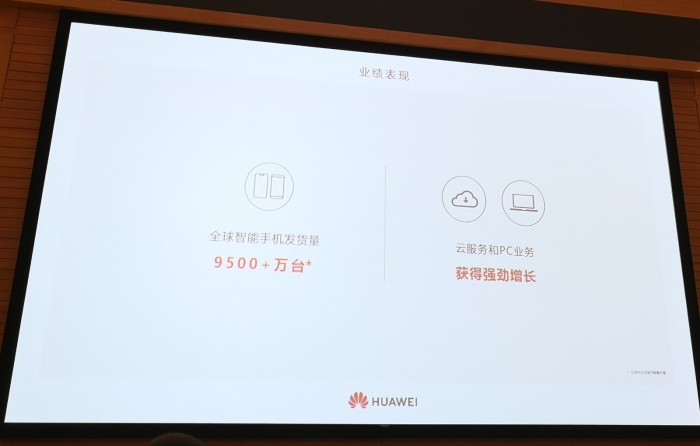 上半年华为手机出货量达到9500万台