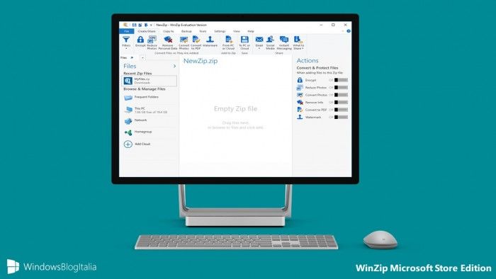 压缩工具WinZip登录微软商城  订阅年费$49.99