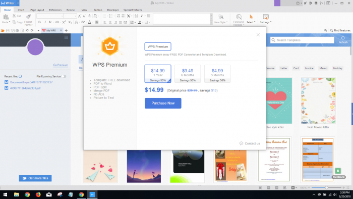 WPS Office现身微软商城 高级订阅版限时半价