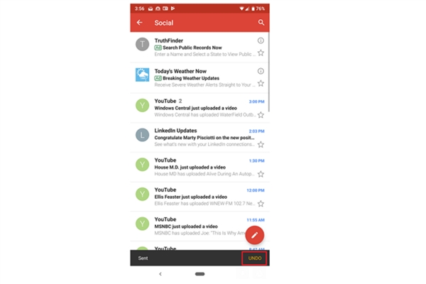 赞！Gmail实用新功能：一键撤回已发送