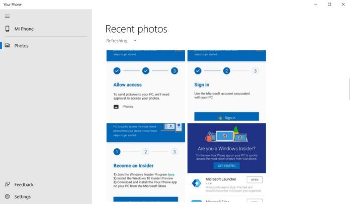 Your Phone登录Windows 10桌面：访问更方便了