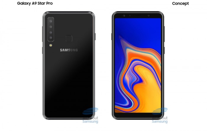 Galaxy A9 Star Pro渲染图亮相:摄像头竖向排列