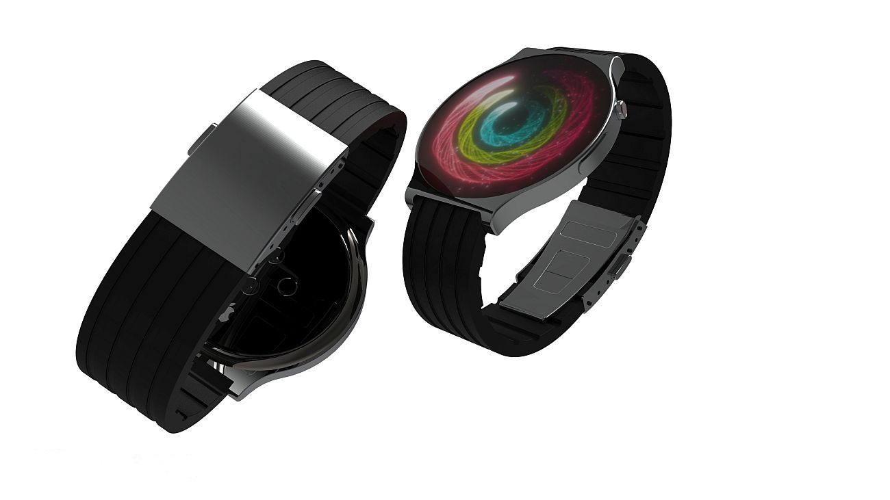 Apple Watch Round 系列概念图：圆形机身