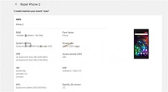 Razer Phone 2配置曝光：运行Android 8.1 Oreo