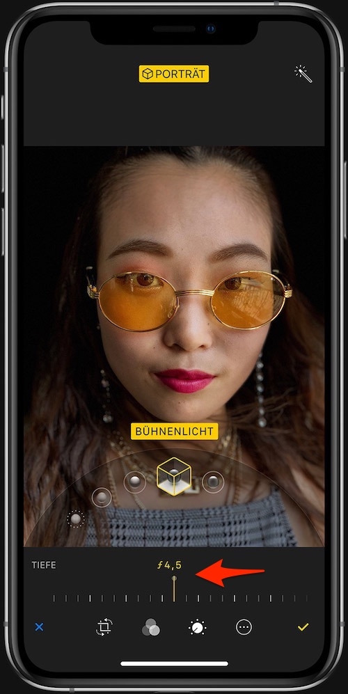 iPhone XS相机上线新功能:拍照时可调节景深