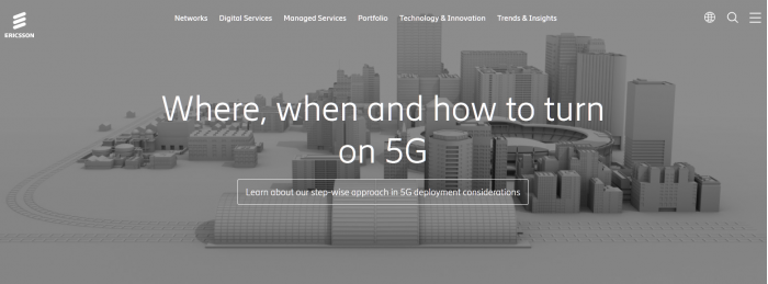 爱立信拨打出世界上第一个5G电话!
