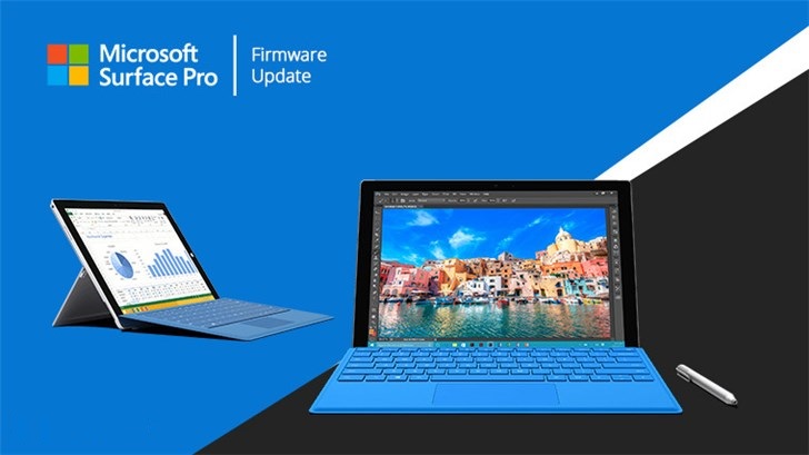 微软正式向Surface Pro 3/4发布新的固件更新