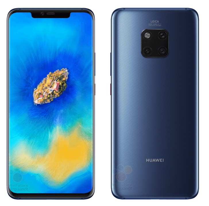 华为发布会将给我们带来什么惊喜：Mate 20 Pro官方渲染图曝光