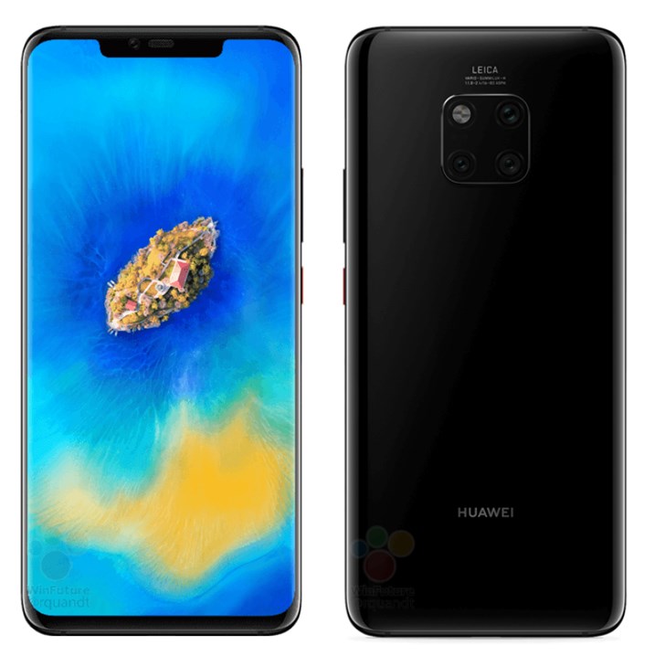 华为发布会将给我们带来什么惊喜：Mate 20 Pro官方渲染图曝光