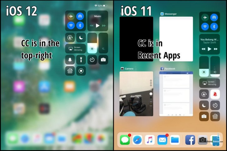 苹果iOS 12和iOS11对比：外媒推测iPad Pro 2018长这样
