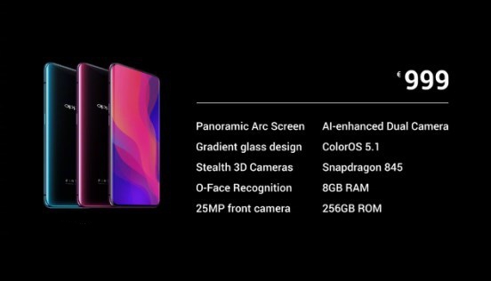 OPPO Find X法国开售:999欧元