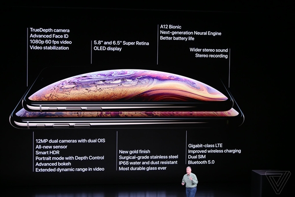 iPhone XS正式发布:A12 Bionic处理器,8699元起