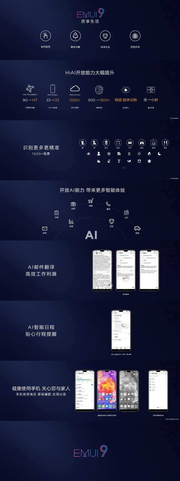 华为正式推出EMUI 9.0,Mate 20系列将首发搭载