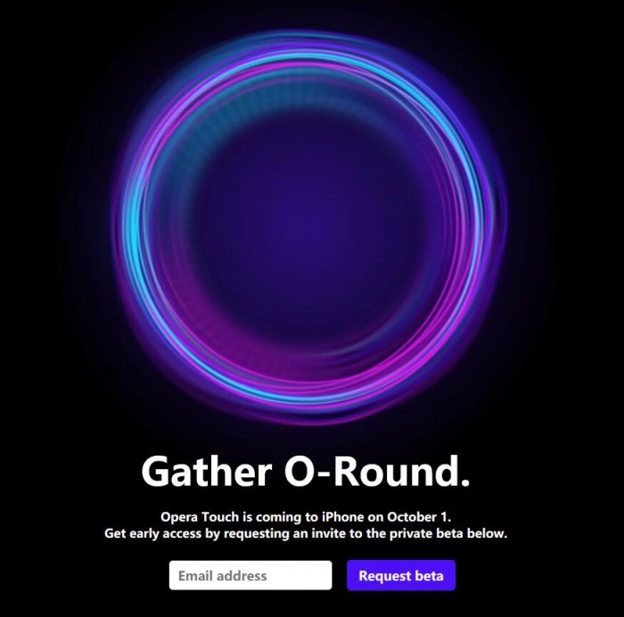 Opera Touch浏览器10月1日上线iPhone平台