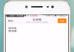 发微博进行换行的详细操作