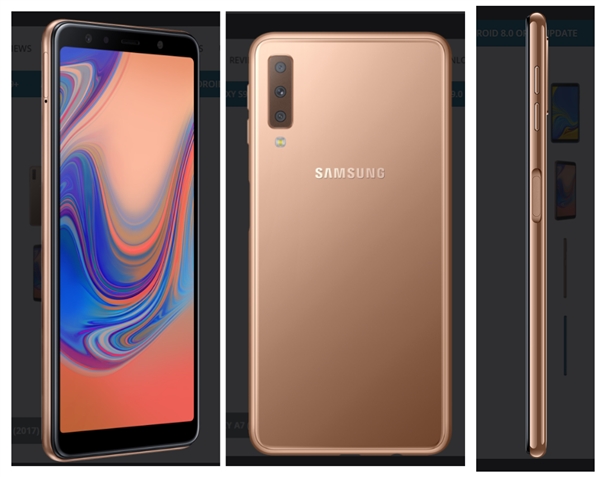 三星Galaxy A7正式上线:后置三摄