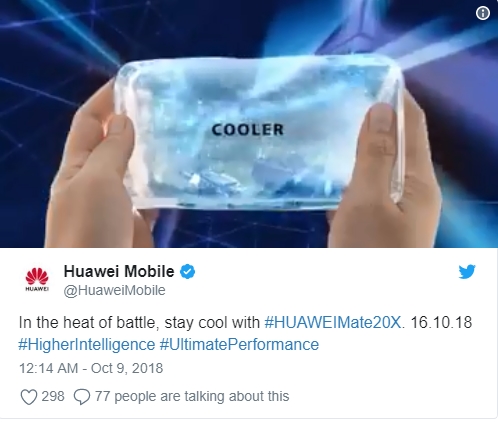 华为官方预热Mate 20X，10月16日亮相