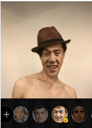 抖音APP将明星脸P到人身上的操作过程