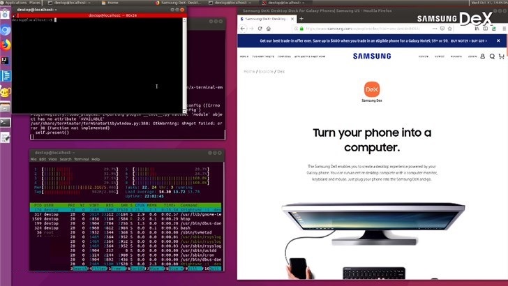 三星推Linux on DeX项目：帮助用户获得大屏体验