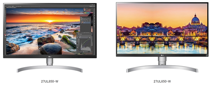 LG发布4K显示器：27UK850-W、27UK650-W