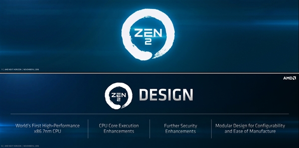 AMD Zen 2亮相了：7nm助攻