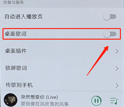 QQ音乐解锁桌面歌词的详细操作