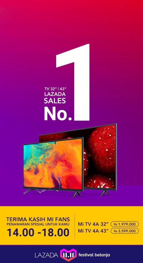 小米电视10月出货量成功超越100万台